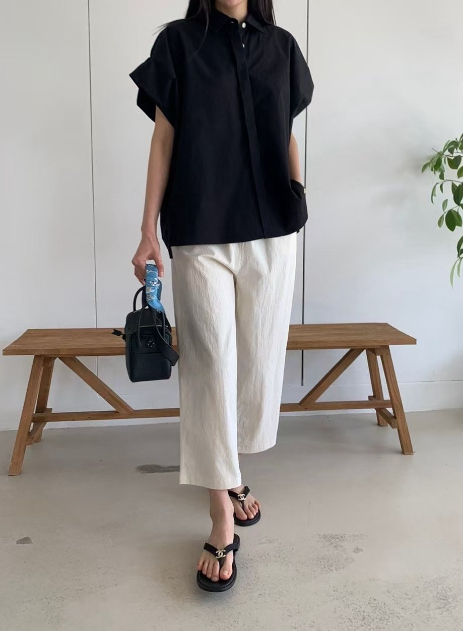 LUCKY ROOM韓國代購女士新品人氣25春夏時尚推薦襯衫蕾絲衫LUCKY ROOM襯衫/蕾絲衫