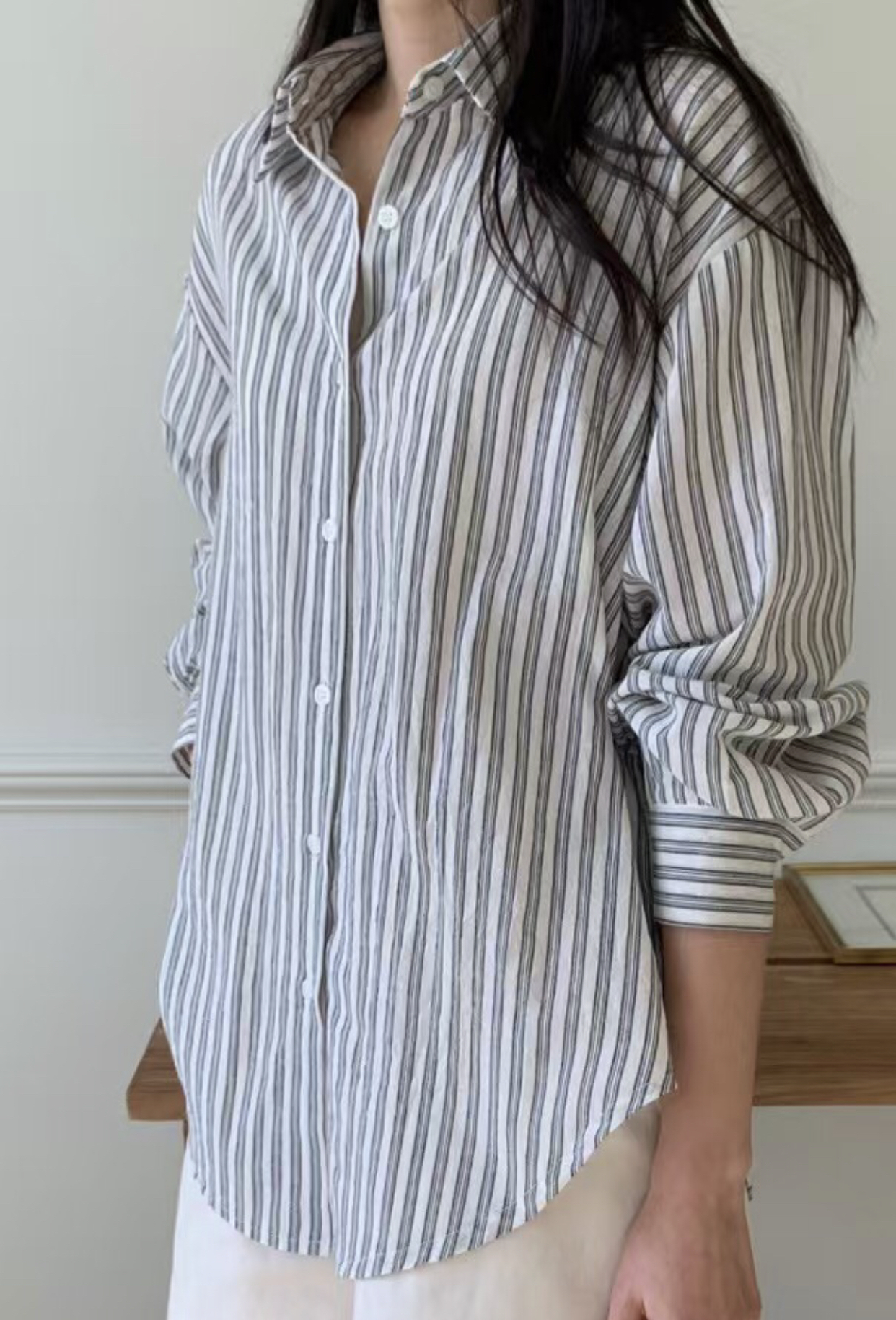 LUCKY ROOM韓國代購女裝新款休閑25春夏時尚職業襯衫蕾絲衫LUCKY ROOM襯衫/蕾絲衫圖色2