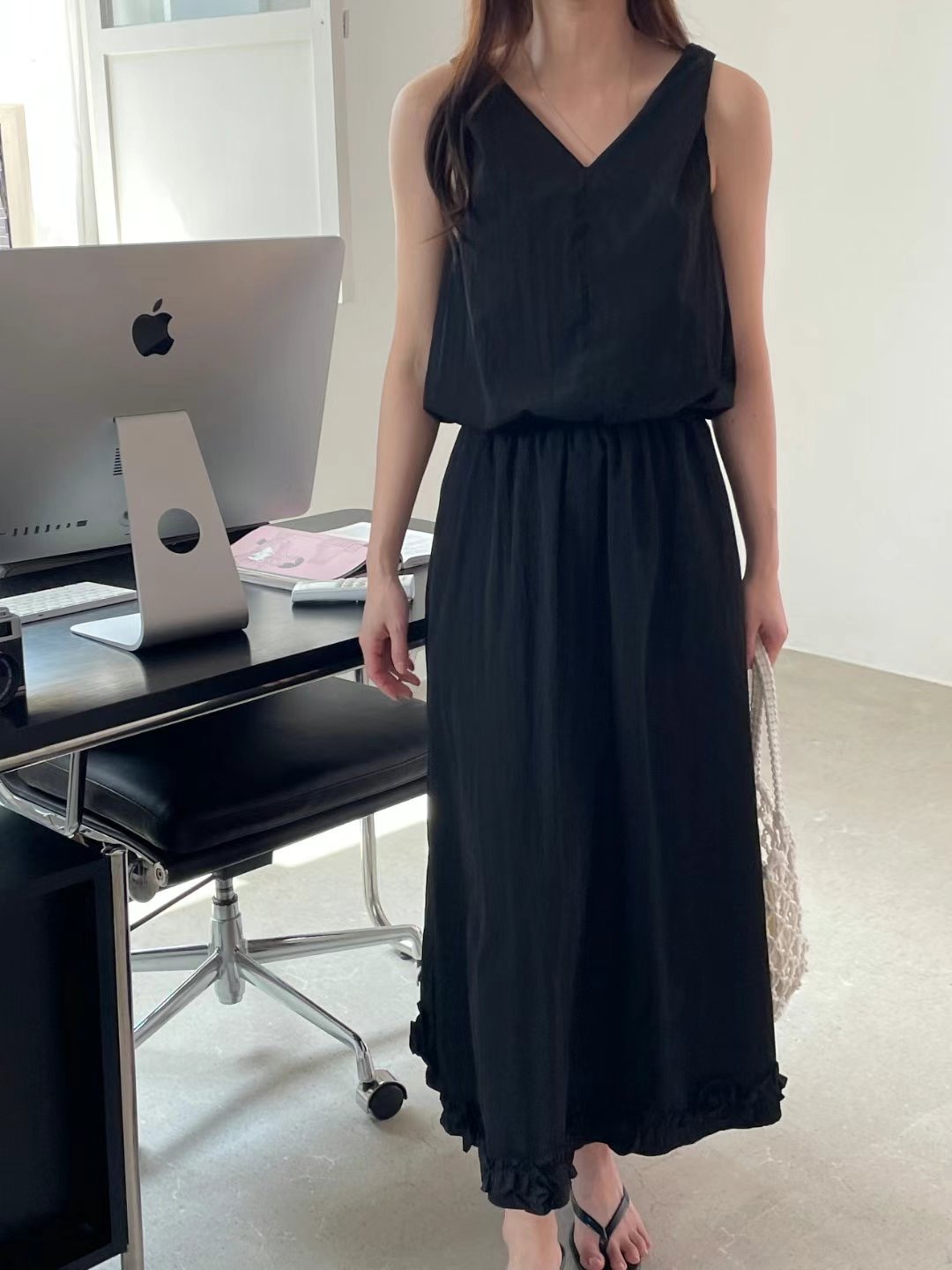 BLACK PIG東大門直郵女裝新品推薦時尚25春夏人氣休閑連衣裙VIVIAN_LEE連衣裙