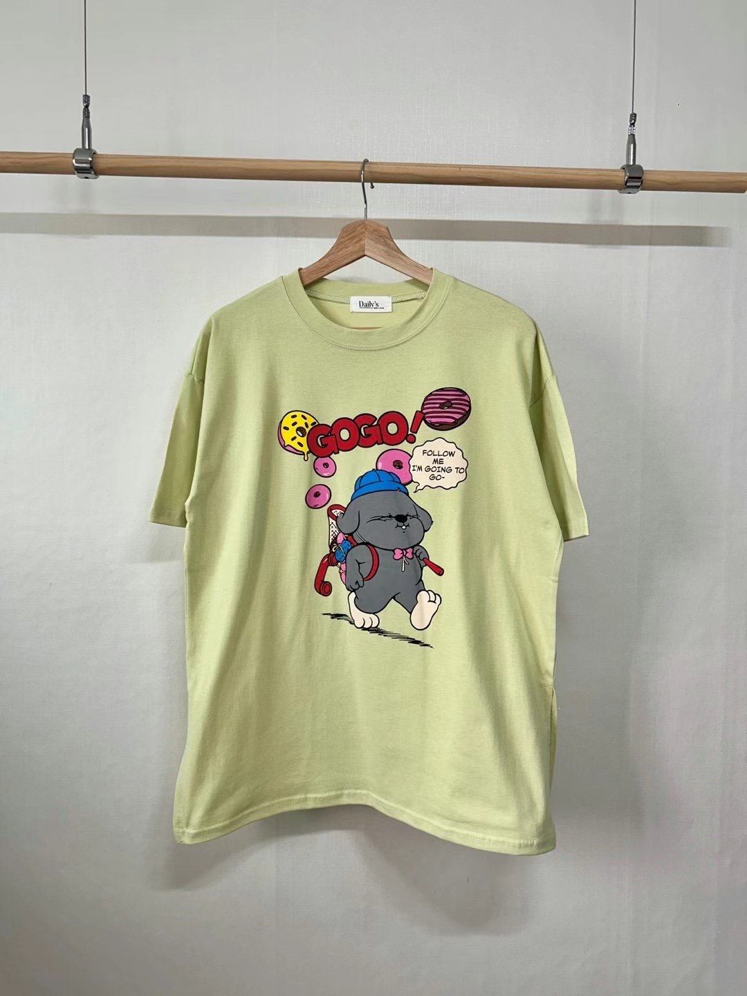 BLACK PIG韓國代購女士新品職業熱賣休閑25春夏時尚推薦T恤VIVIAN_LEET恤圖色2