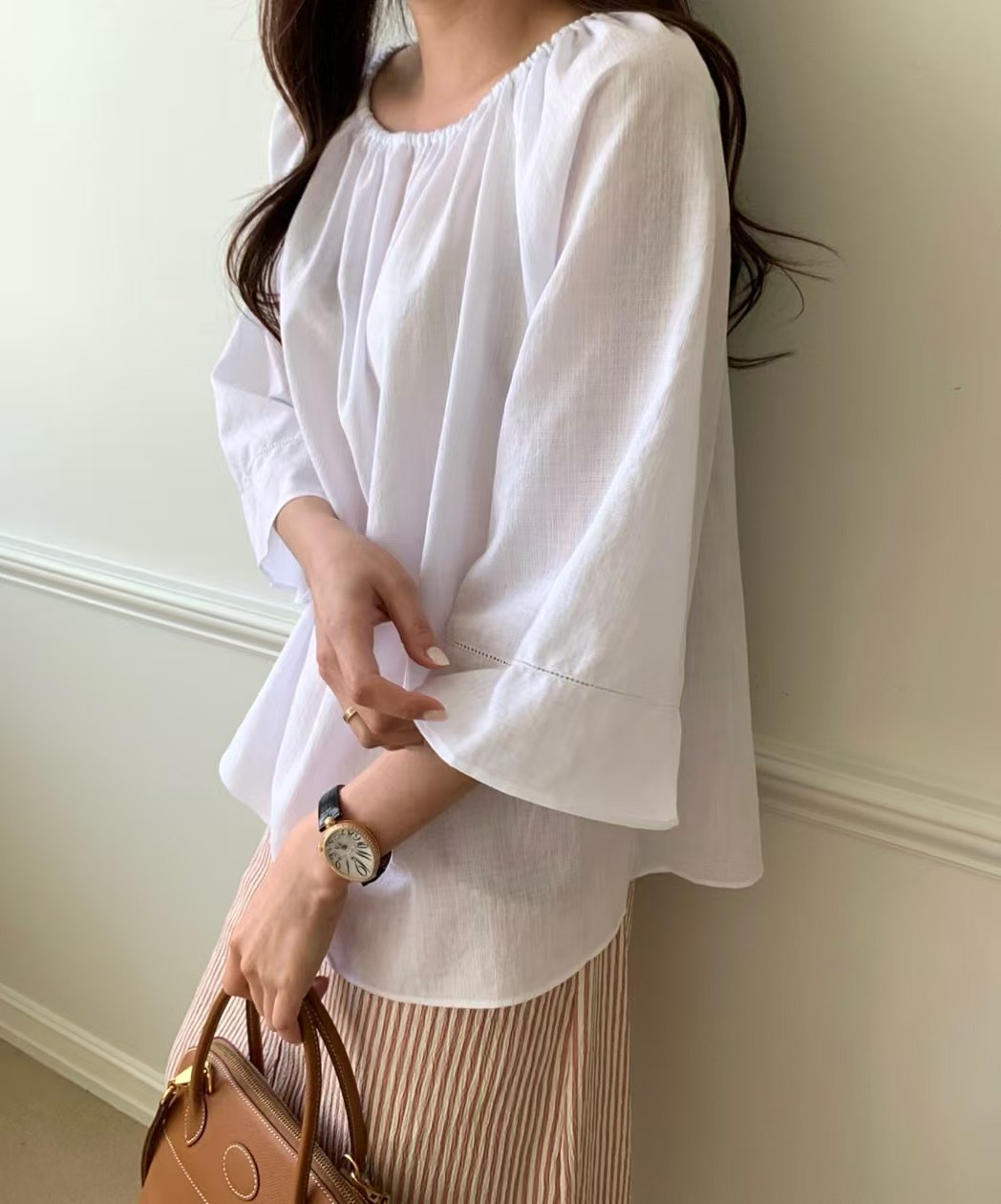 LUCKY ROOM韓國代購女裝新款推薦人氣時尚職業25春夏襯衫蕾絲衫LUCKY ROOM襯衫/蕾絲衫圖色2