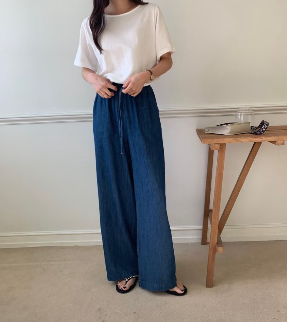 LUCKY ROOM東大門直郵女士新品職業25春夏熱賣休閑休閑褲柔軟LUCKY ROOM休閑褲