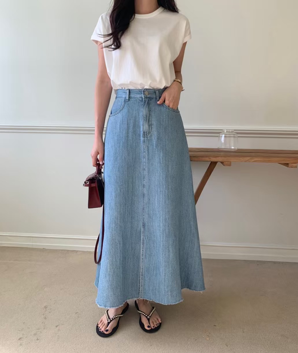 LUCKY ROOM東大門直郵女士新品職業人氣熱賣時尚25春夏長裙LUCKY ROOM長裙