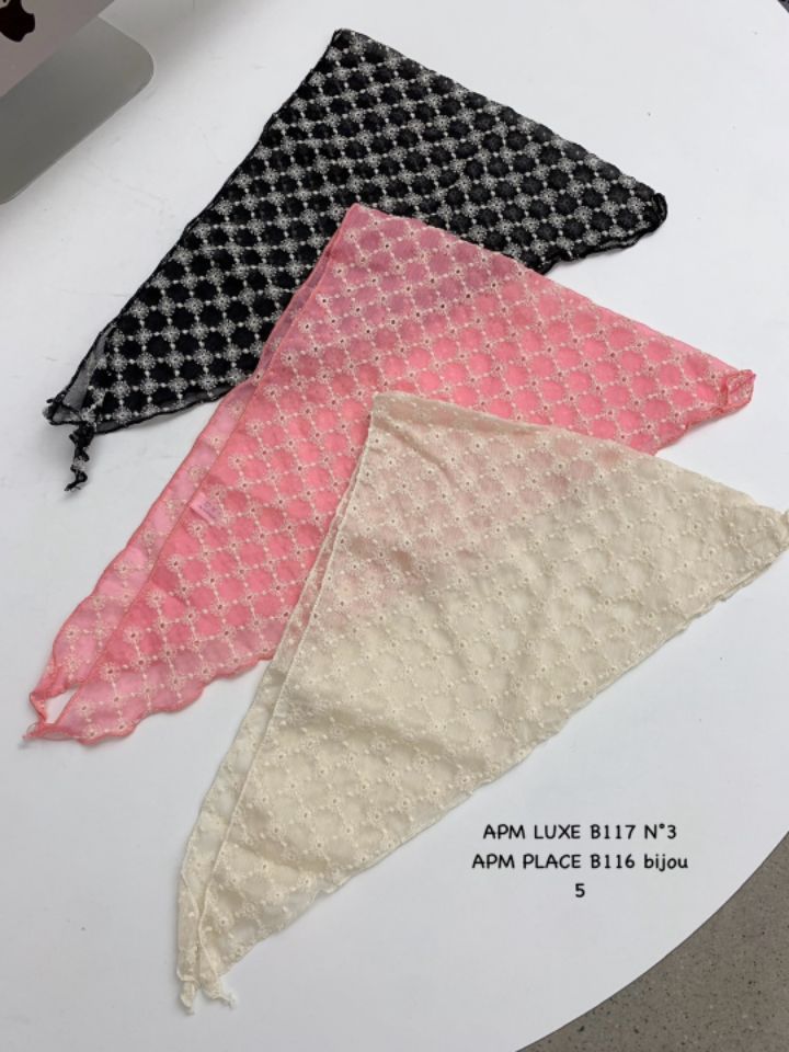 N3韓國代購女士新品職業休閑推薦人氣真品25春夏圍巾披肩蕾絲N3圍巾/披肩