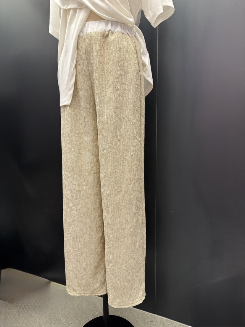 UNA/THE MAY東大門直郵女士新品25春夏推薦熱賣休閑褲條紋THEMAY/UNA休閑褲