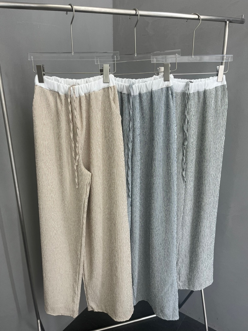 UNA/THE MAY東大門直郵女士新品25春夏推薦熱賣休閑褲條紋THEMAY/UNA休閑褲圖色2左二色