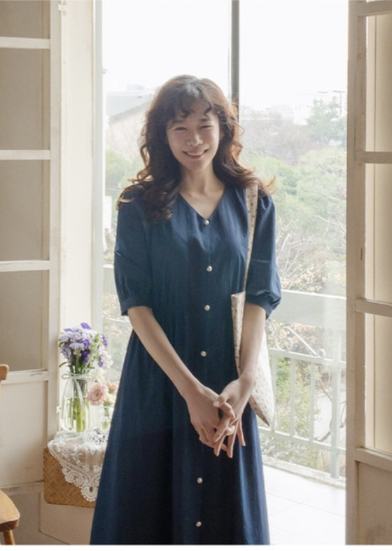 FRILL-T韓國代購女士新款推薦25春夏人氣熱賣職業休閑連衣裙FRILL-T連衣裙