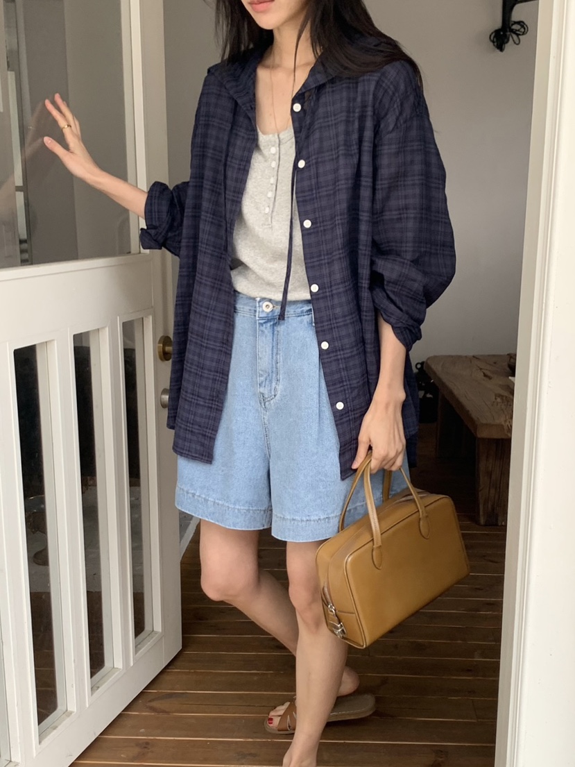 WOOD韓國代購女裝新款真品熱賣人氣推薦時尚襯衫蕾絲衫兜帽WOOD襯衫/蕾絲衫