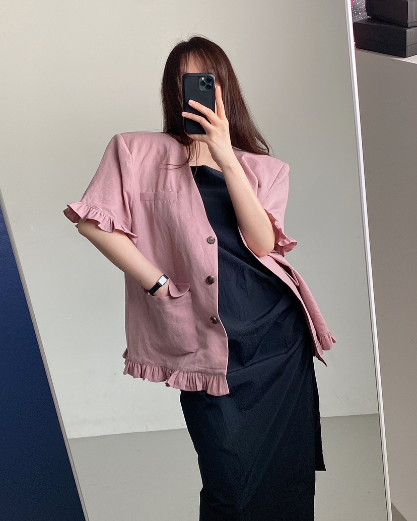 JENNIE東大門代購女裝新款熱賣推薦25春夏人氣職業時尚連衣裙JENNIE/VENEFIT連衣裙
