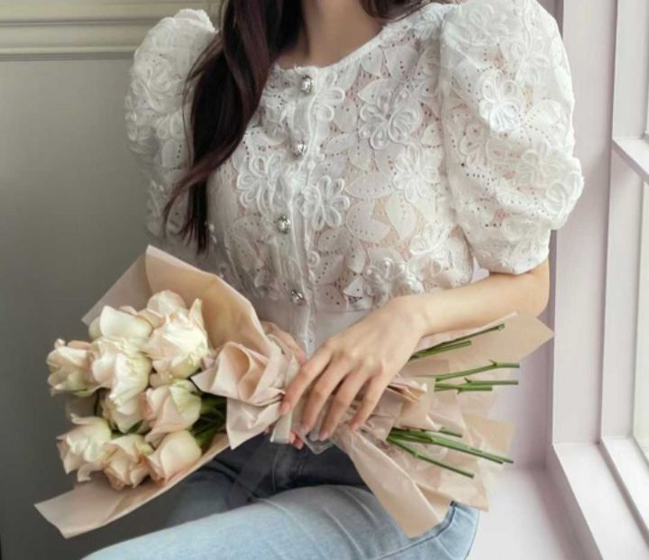 FEMME東大門代購女裝新款熱賣推薦人氣真品時尚襯衫蕾絲衫開衫FEMME襯衫/蕾絲衫