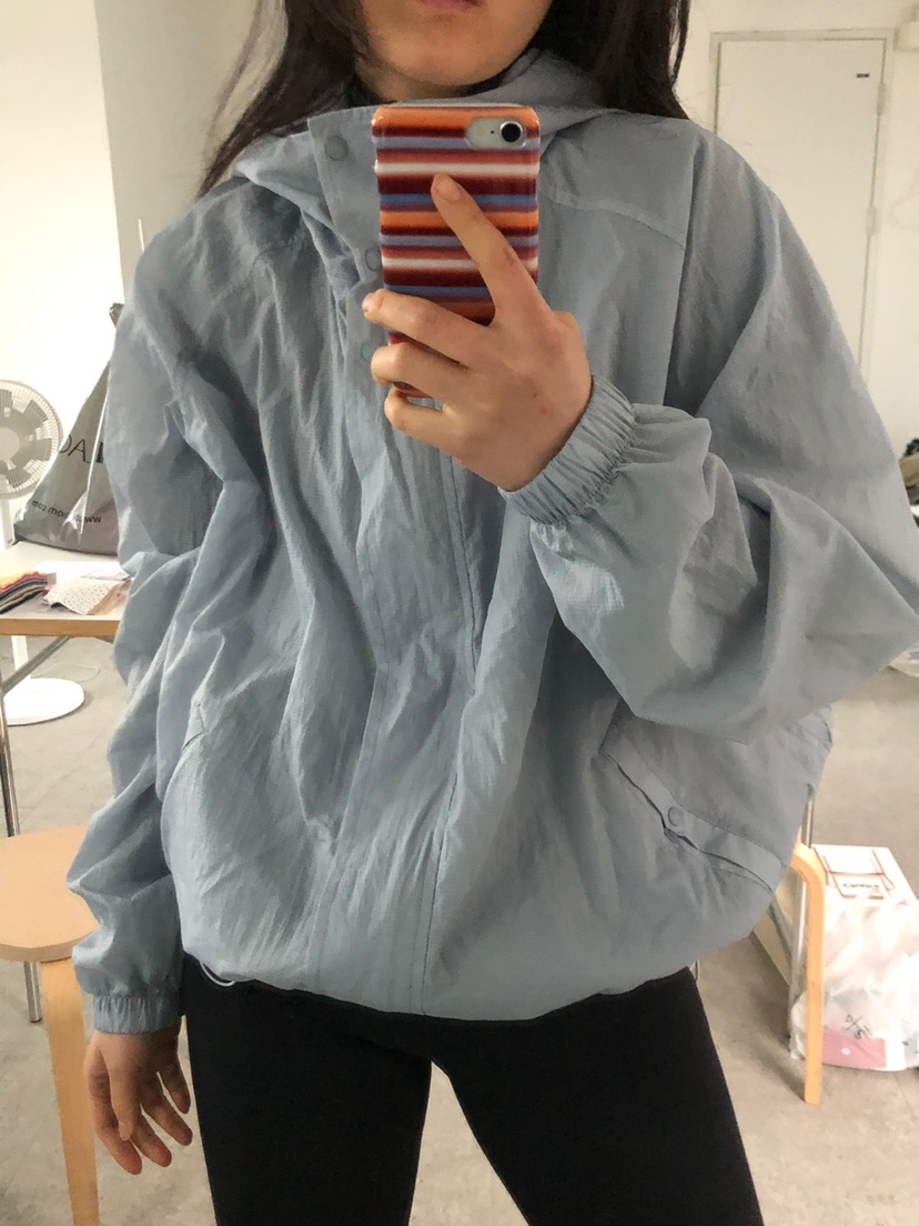 NOPROBLEM東大門代購女士新品休閑時尚25春夏推薦熱賣夾克連帽NOPROBLEM夾克