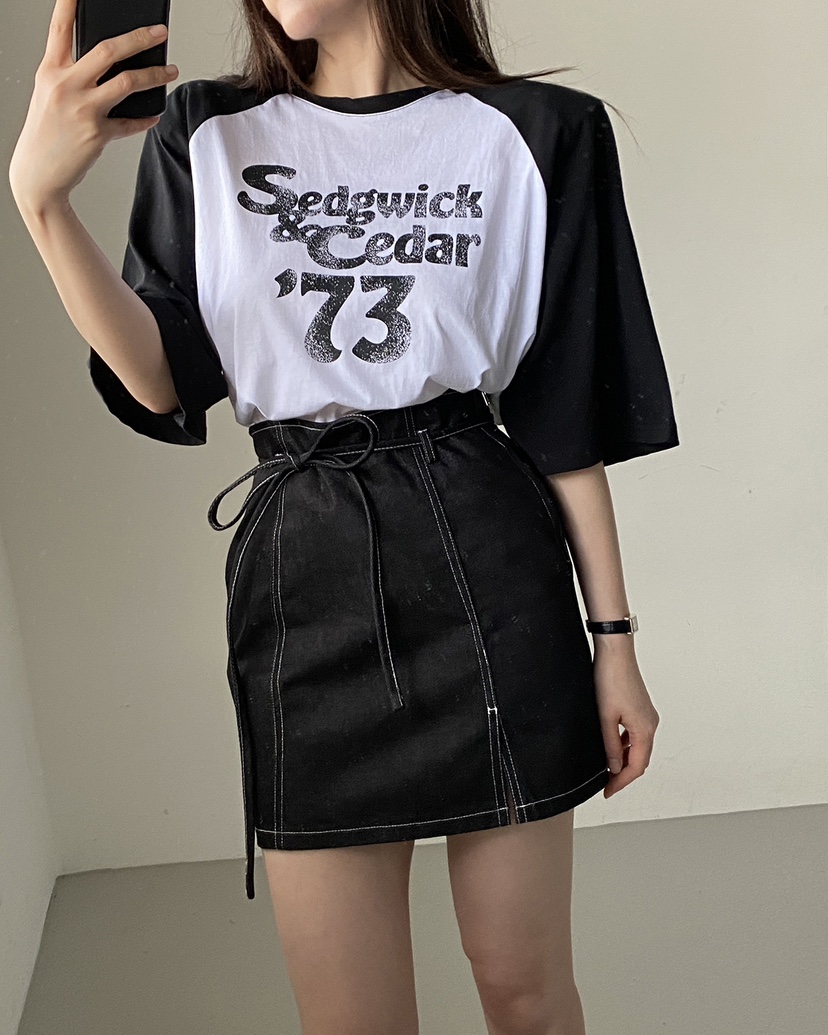 JENNIE東大門直郵女裝新品職業真品人氣時尚熱賣25春夏休閑T恤JENNIE/VENEFITT恤