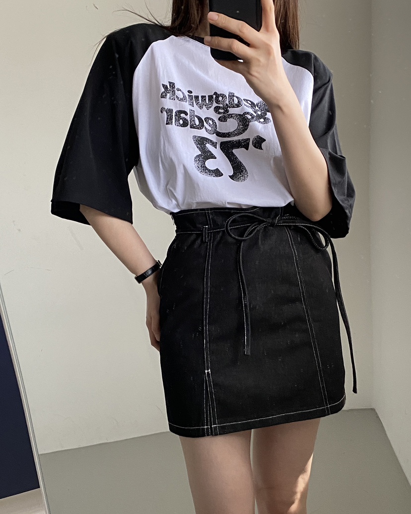 JENNIE東大門直郵女裝新品職業真品人氣時尚熱賣25春夏休閑T恤JENNIE/VENEFITT恤