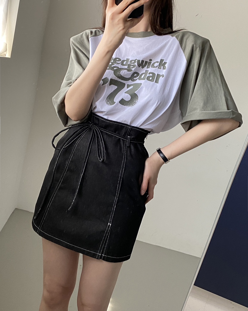 JENNIE東大門直郵女裝新品職業真品人氣時尚熱賣25春夏休閑T恤JENNIE/VENEFITT恤