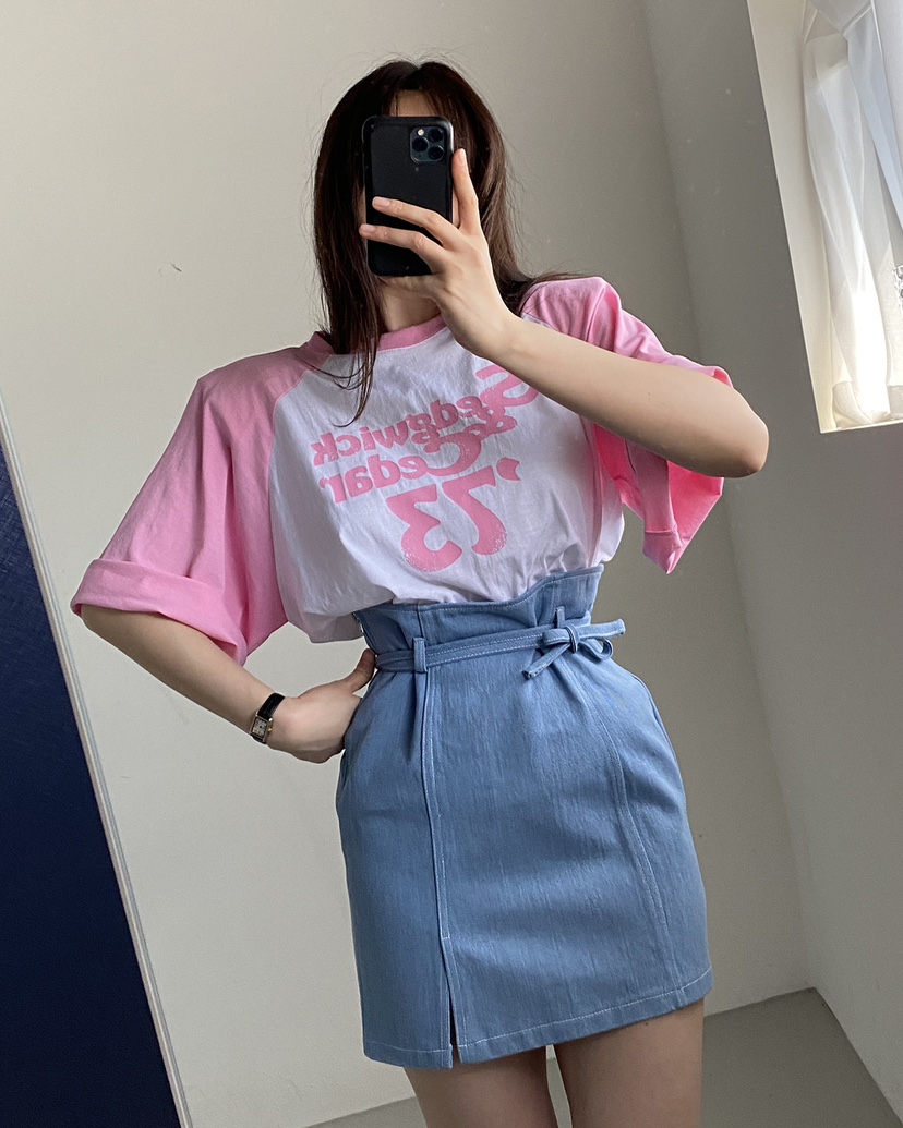 JENNIE東大門直郵女裝新品職業真品人氣時尚熱賣25春夏休閑T恤JENNIE/VENEFITT恤