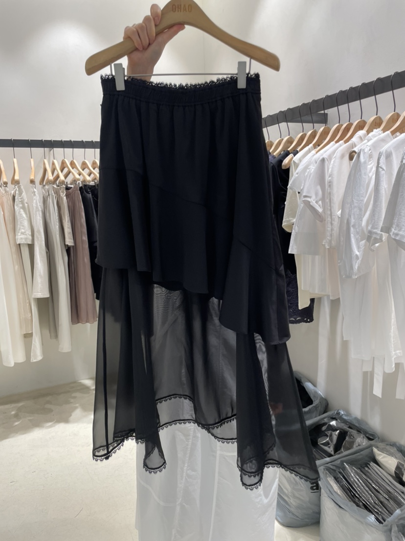 OHAO東大門實拍女士新品人氣時尚真品25春夏推薦半身裙中短裙OHAO/HA MONG半身裙/中短裙