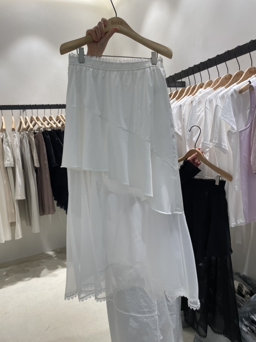 OHAO東大門實拍女士新品人氣時尚真品25春夏推薦半身裙中短裙OHAO/HA MONG半身裙/中短裙圖色2