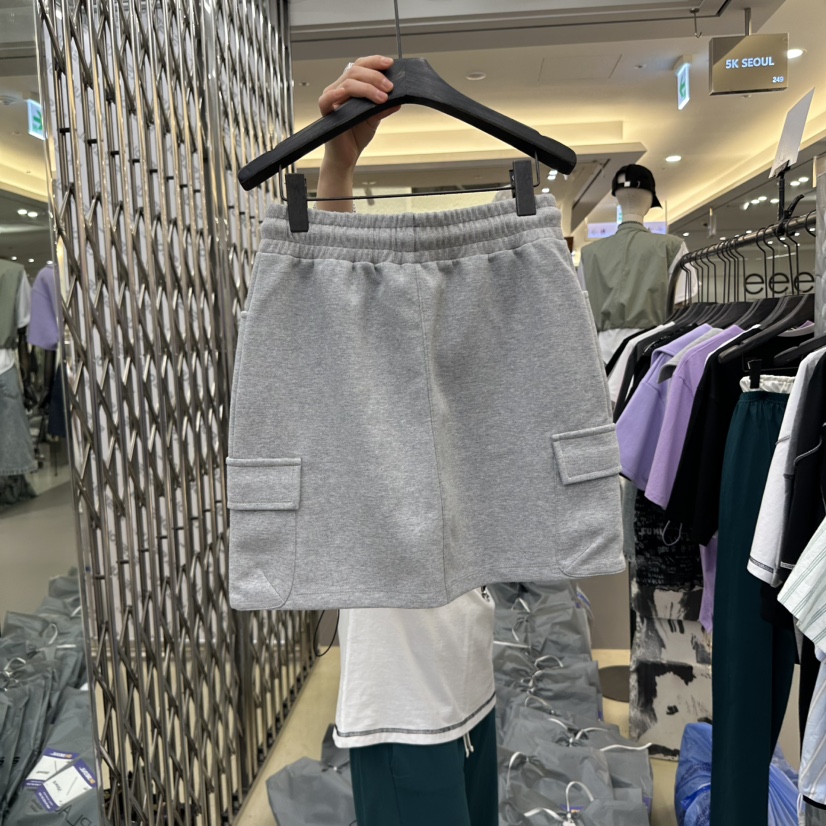 5K韓國代購女士新品職業時尚熱賣休閑真品25春夏人氣短裙工裝5K短裙