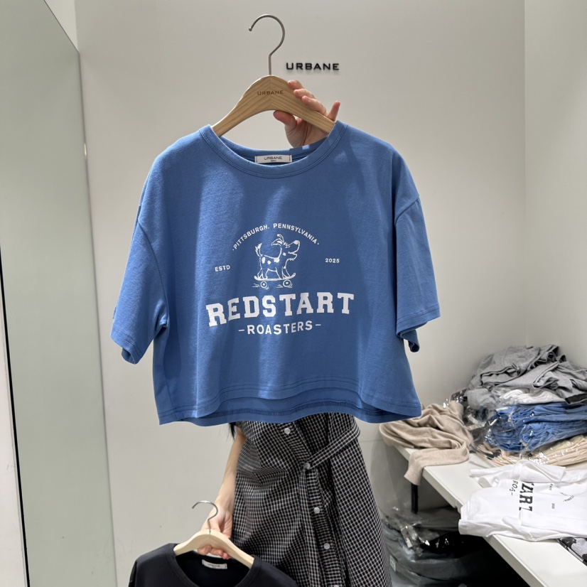 URBANE-P東大門實拍女士新品時尚休閑人氣真品推薦25春夏T恤URBANE-PT恤圖色2