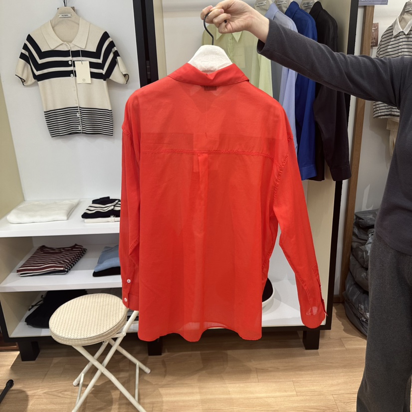 MUYBIEN韓國直郵女士新款25春夏熱賣時尚推薦休閑襯衫蕾絲衫MUYBIEN襯衫/蕾絲衫