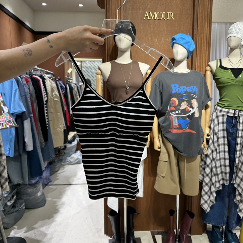AMOUR東大門實拍女裝新款25春夏時尚職業真品熱賣推薦吊帶背心AMOUR吊帶/背心圖色2
