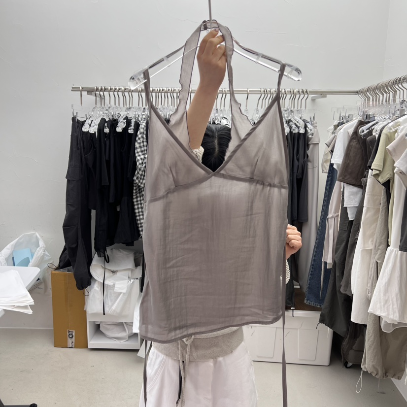 PADO東大門實拍女士新品推薦休閑職業人氣25春夏吊帶背心假兩件PADO吊帶/背心圖色3