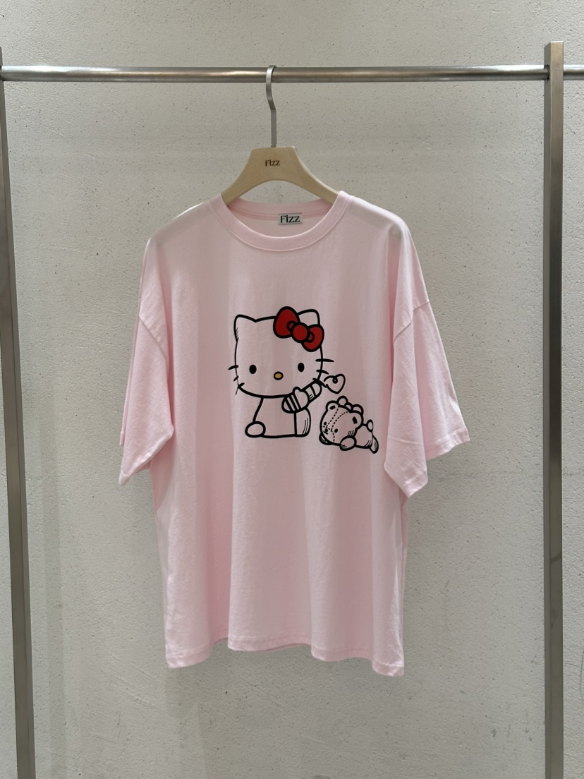 FIZZ韓國直郵女士新品時尚真品人氣職業休閑熱賣推薦25春夏T恤FIZZT恤圖色2