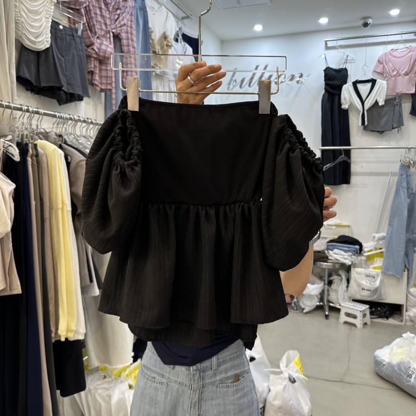 BILLION-L韓國直郵女裝新品熱賣時尚真品25春夏襯衫蕾絲衫BILLION-L襯衫/蕾絲衫