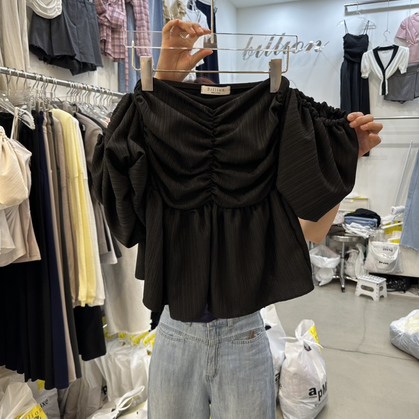 BILLION-L韓國直郵女裝新品熱賣時尚真品25春夏襯衫蕾絲衫BILLION-L襯衫/蕾絲衫圖色3