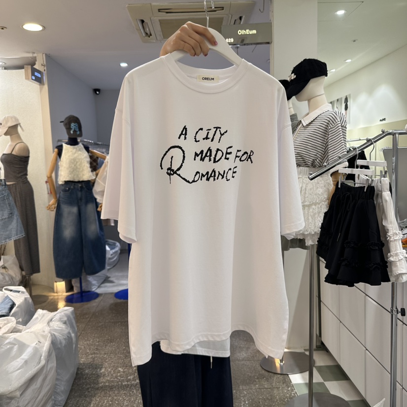 OREUM韓國代購女裝新品休閑熱賣真品時尚人氣推薦職業25春夏T恤OihEumT恤