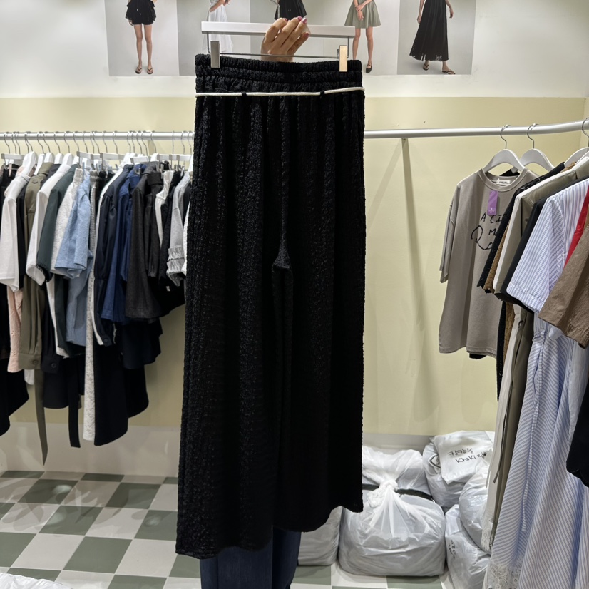OREUM韓國代購女裝新品職業休閑推薦25春夏熱賣時尚人氣休閑褲OihEum休閑褲