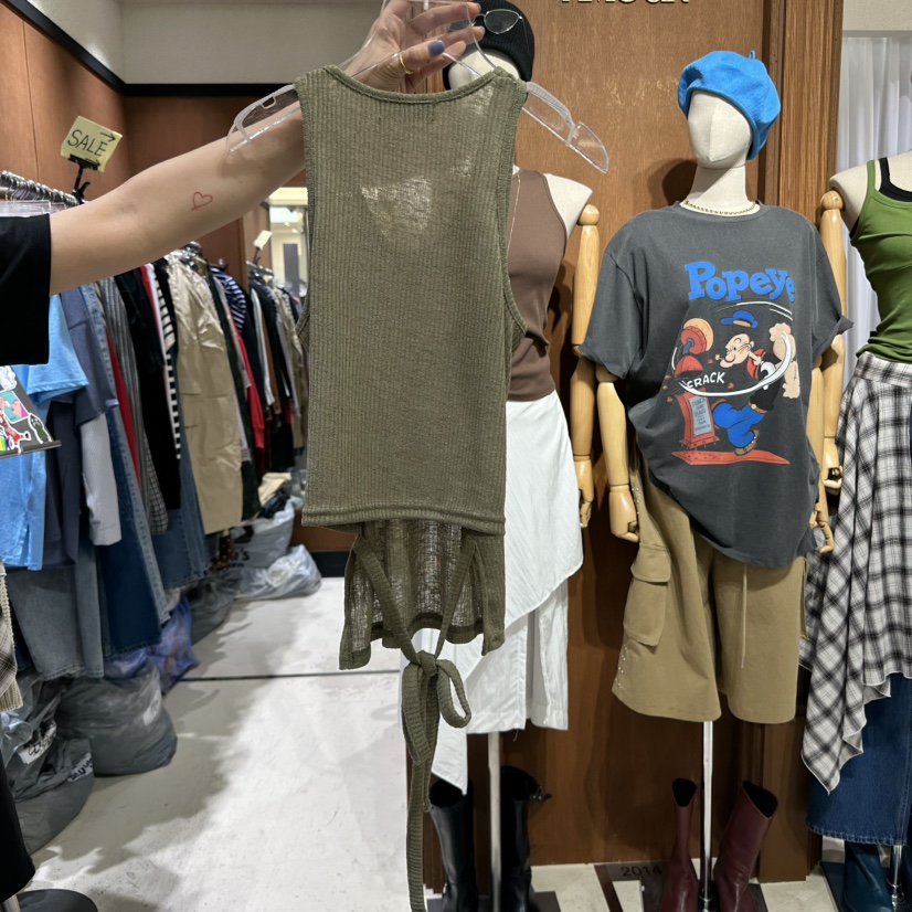 AMOUR韓國直郵女士新品熱賣休閑25春夏真品時尚職業吊帶背心AMOUR吊帶/背心