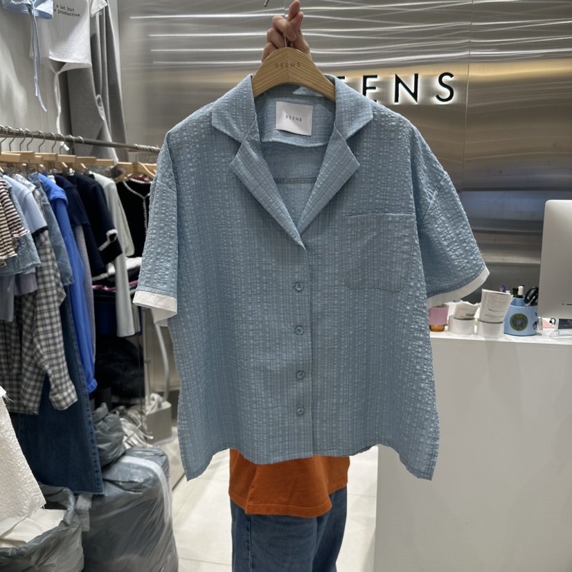 BEENS東大門代購女裝新款熱賣時尚職業真品推薦25春夏襯衫蕾絲衫BEENS襯衫/蕾絲衫圖色2