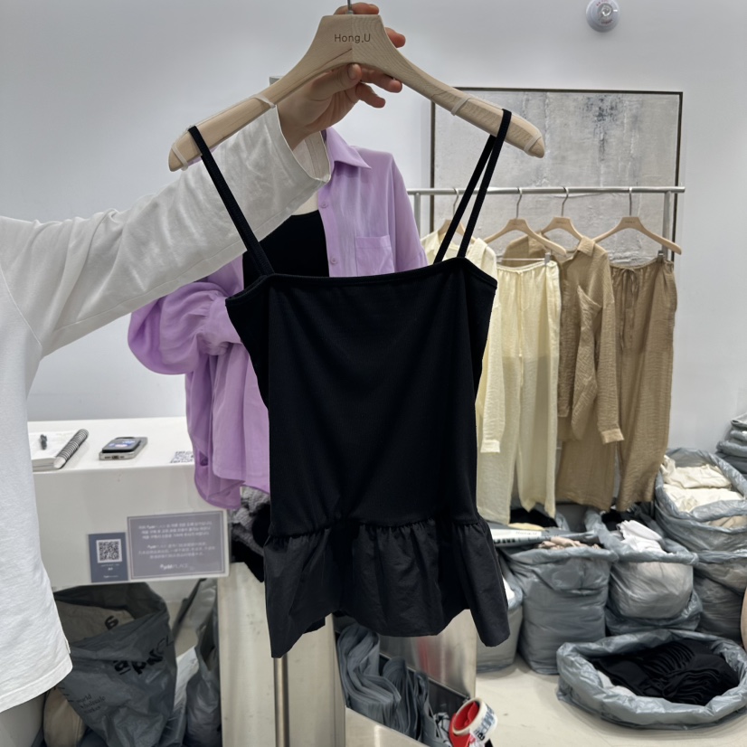 HONG.U韓國代購女裝新款熱賣推薦職業時尚休閑真品吊帶背心HONG.U吊帶/背心圖色4