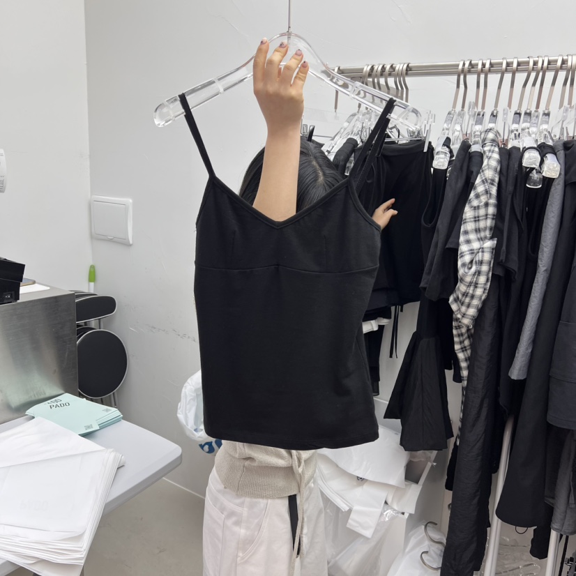 PADO東大門代購女裝新品25春夏職業時尚休閑推薦吊帶背心羊絨PADO吊帶/背心圖色3