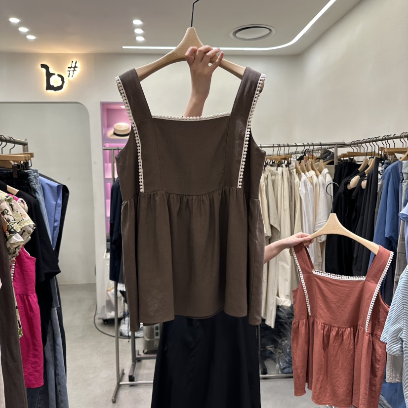 BISHOP東大門直郵女裝新款人氣熱賣25春夏職業真品吊帶背心b#/BISHOP吊帶/背心圖色3