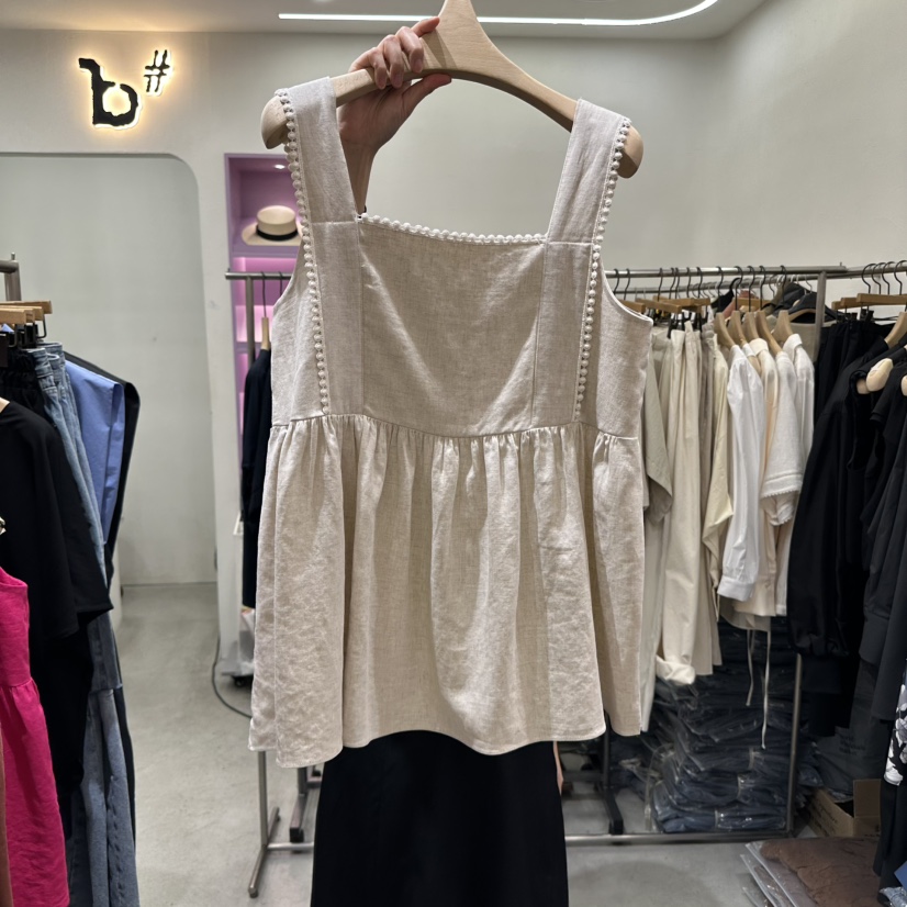 BISHOP東大門直郵女裝新款人氣熱賣25春夏職業真品吊帶背心b#/BISHOP吊帶/背心圖色4