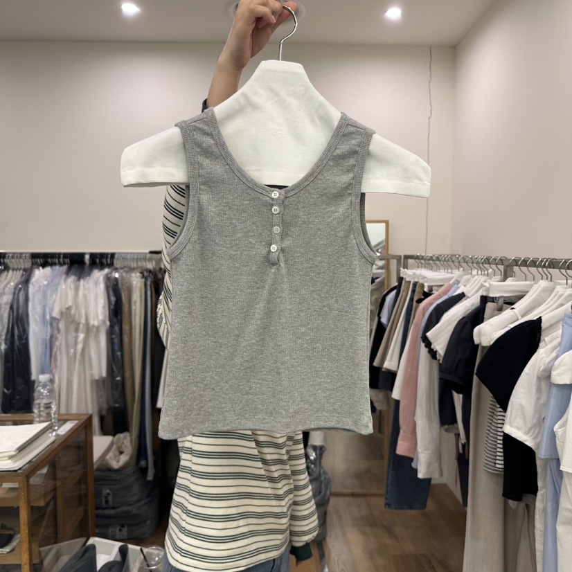 AGO東大門實拍女士新品25春夏熱賣職業時尚人氣真品吊帶背心AGO吊帶/背心圖色2
