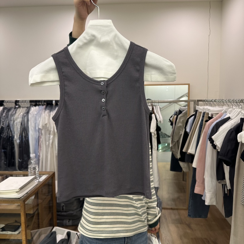 AGO東大門實拍女士新品25春夏熱賣職業時尚人氣真品吊帶背心AGO吊帶/背心圖色3