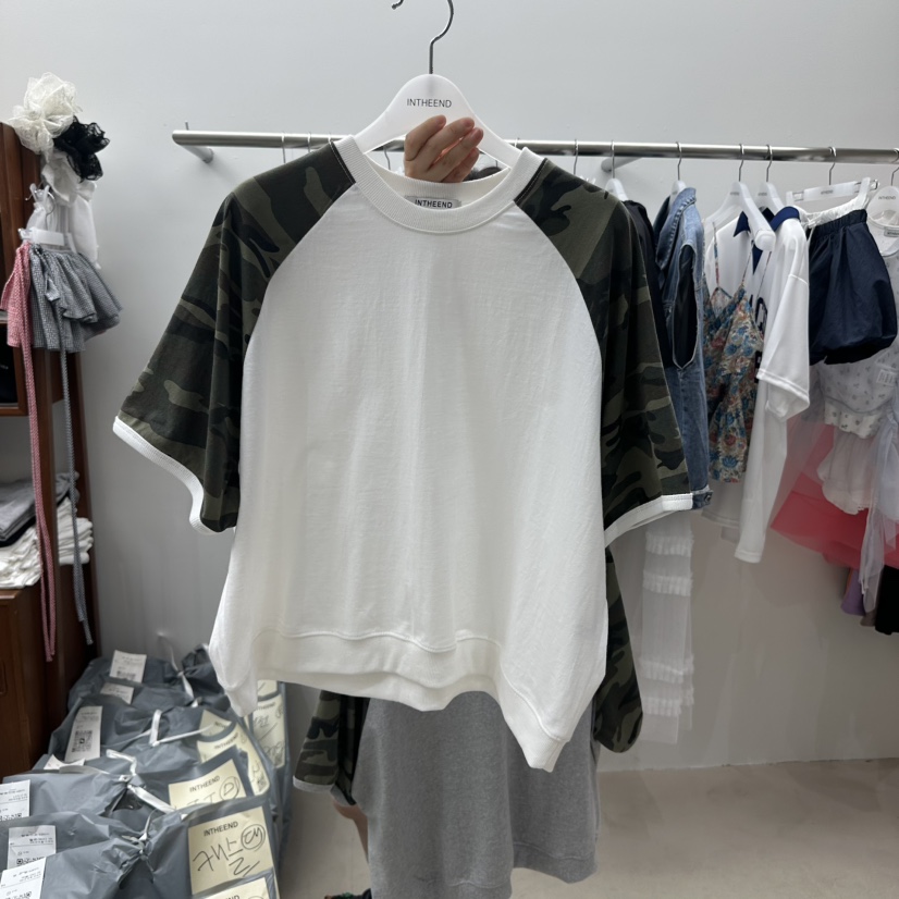 INTHEEND韓國代購女裝新品推薦熱賣真品職業時尚人氣休閑T恤INTHEENDT恤圖色2