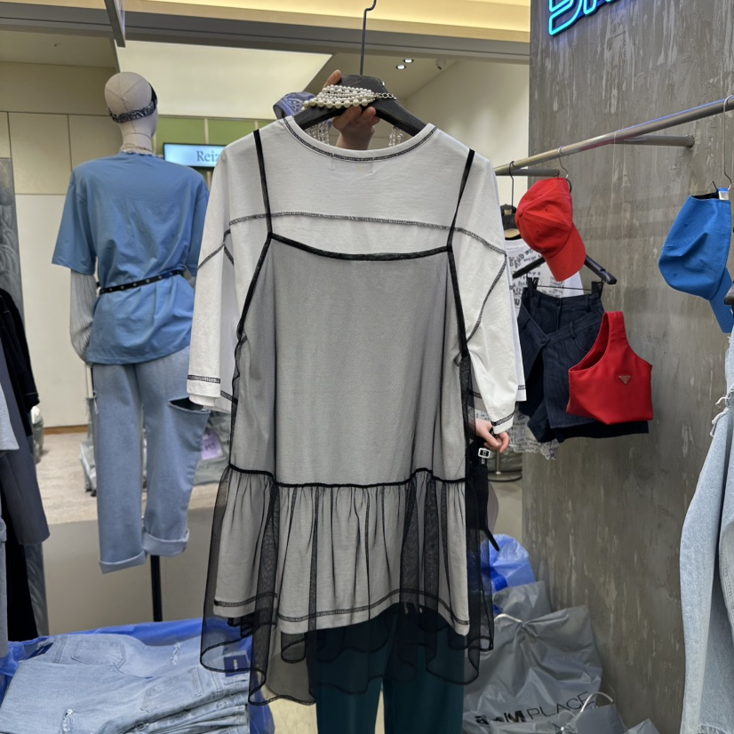 5K東大門直郵女士新款時尚熱賣職業真品連衣裙不含內搭蕾絲5K連衣裙