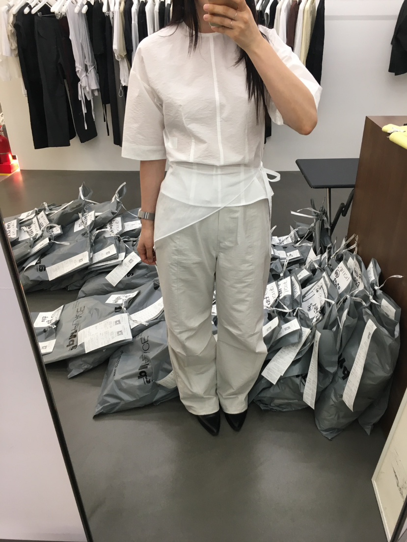 HEMP-P東大門直郵女裝新款25春夏休閑人氣真品時尚襯衫蕾絲衫hemp襯衫/蕾絲衫