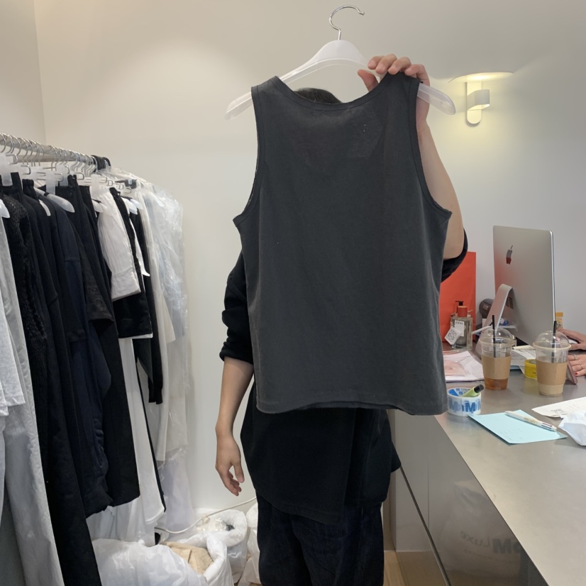 THERE東大門代購女士新款時尚休閑熱賣推薦人氣吊帶背心復古THERE吊帶/背心