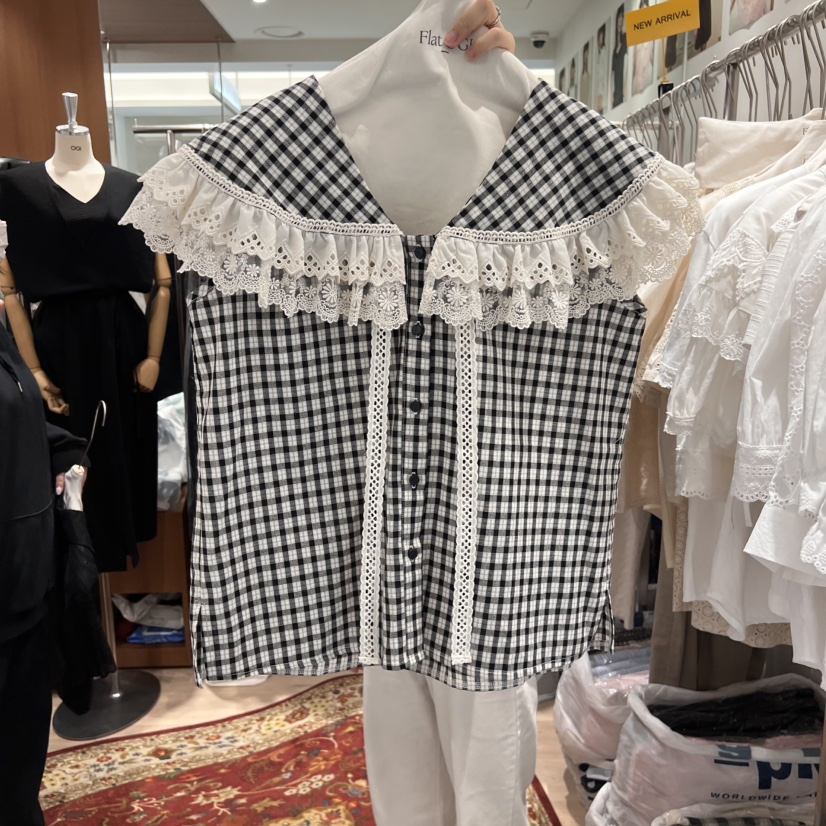 OGI東大門直郵女士新品人氣推薦休閑真品職業時尚襯衫蕾絲衫FLat OGI襯衫/蕾絲衫圖色2
