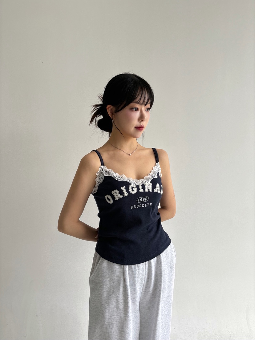 TOO HOT東大門直郵女士新款休閑時尚推薦職業吊帶背心蕾絲TOO HOT吊帶/背心