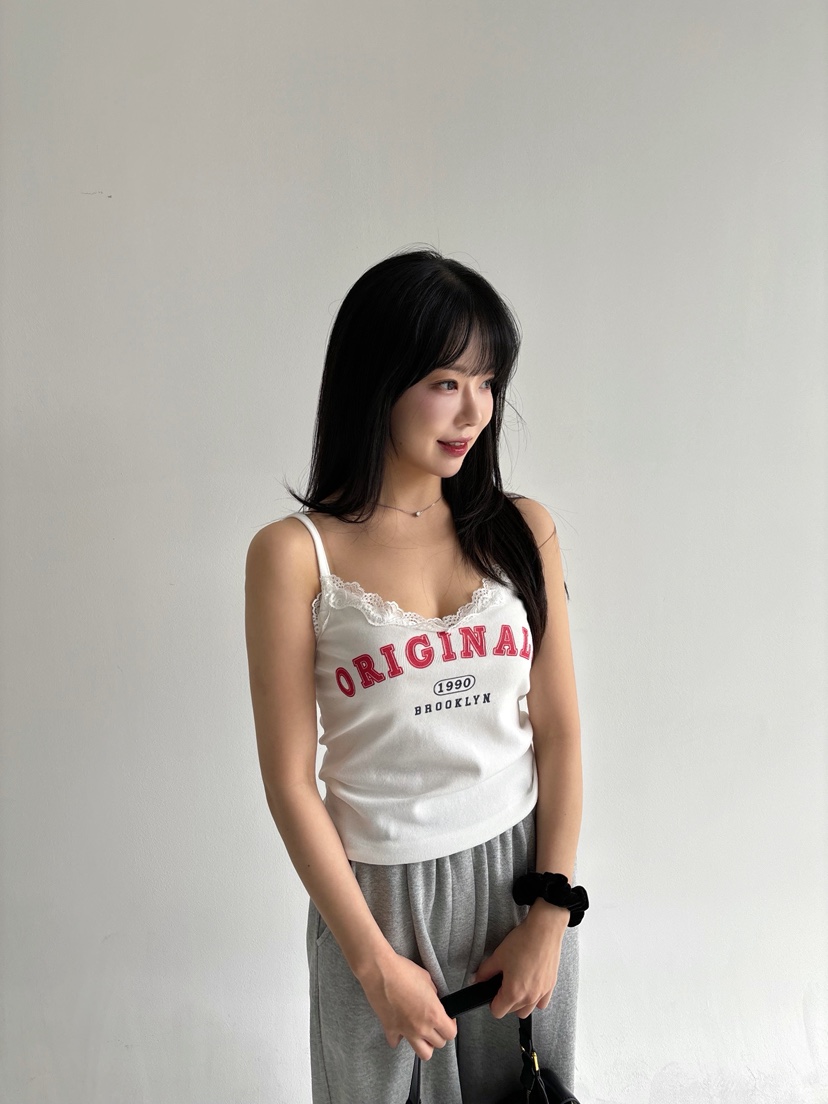 TOO HOT東大門直郵女士新款休閑時尚推薦職業吊帶背心蕾絲TOO HOT吊帶/背心