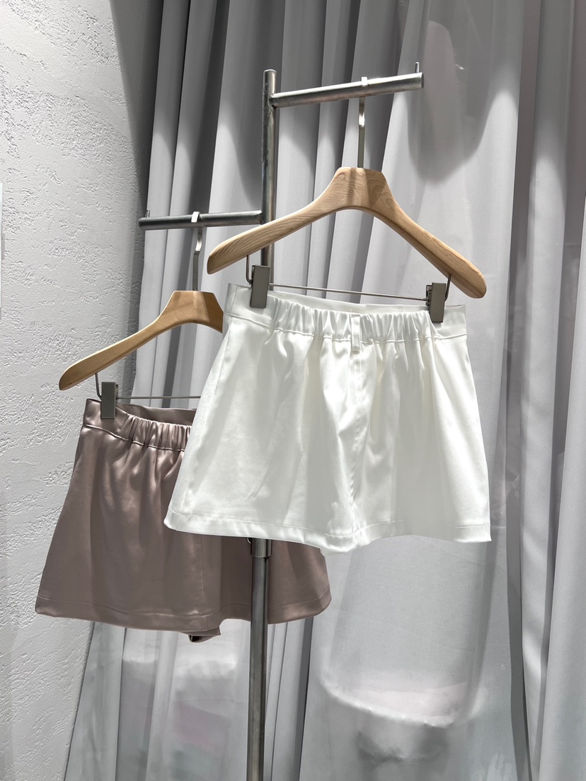 CLOTH東大門代購女裝新款時尚真品休閑職業25春夏裙褲口袋緞面CLOTH裙褲