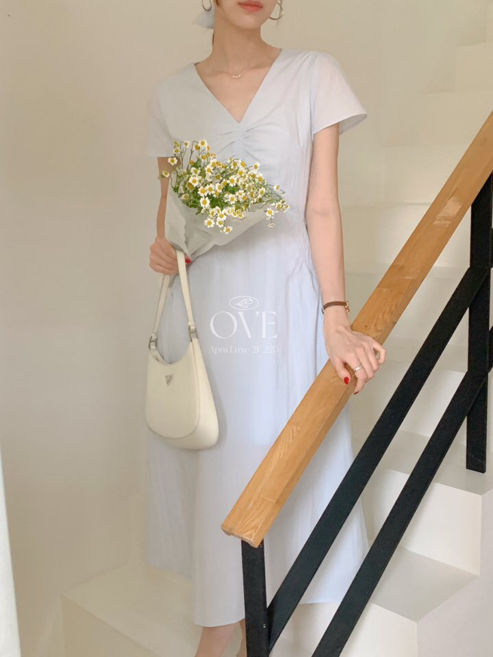 OVE韓國代購女士新品25春夏人氣休閑熱賣時尚職業推薦連衣裙OVE連衣裙
