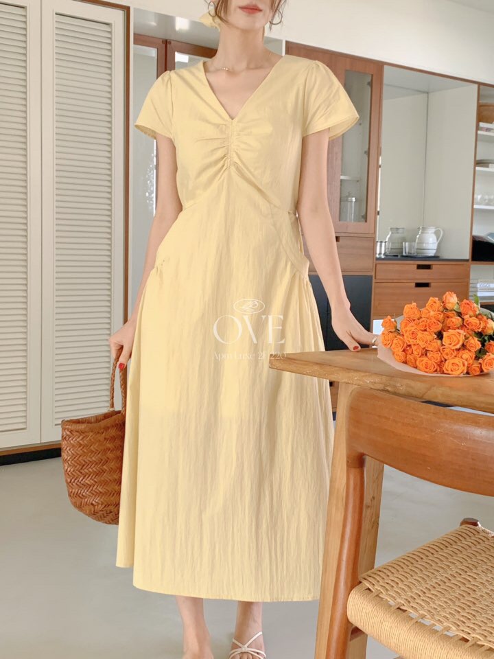 OVE韓國代購女士新品25春夏人氣休閑熱賣時尚職業推薦連衣裙OVE連衣裙