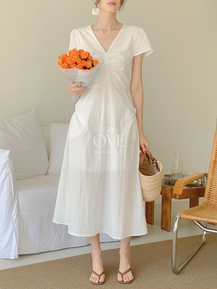 OVE韓國代購女士新品25春夏人氣休閑熱賣時尚職業推薦連衣裙OVE連衣裙